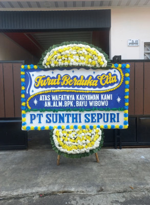Papan Bunga Duka di Jango